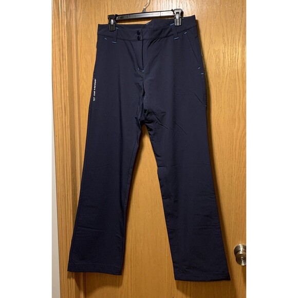 HUDSON’S BAY Co. HBC Vancouver 2010 Olympics Blue Pants Women’s Medium 8/10 RARE - Picture 1 of 12